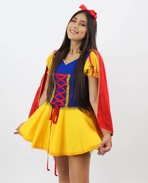 Branca de Neve Vestido Helanca 